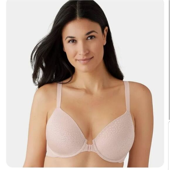 Wacoal Womens Back Appeal Front Close T-Shirt Bra Cream 853403 Size 32DDD - Picture 12 of 16